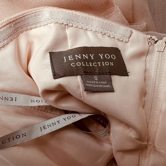 Jenny Yoo Pale Pink Tulle Dress Size 0 - Picture 4 of 6